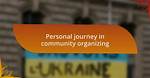 A Journey of Accuracy, Community, and Personal Fulfillment