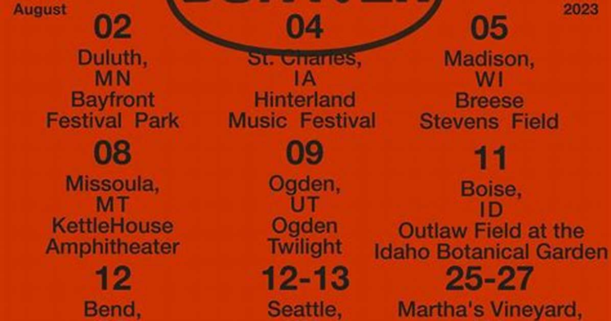 Bon Iver Eras Tour: a Journey Through Musical Evolution