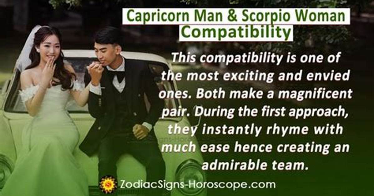 Capricorn Woman and Scorpio Man
