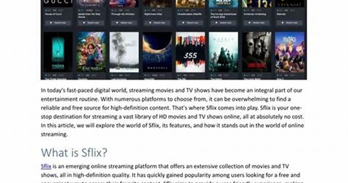 Hd Movies Hubflix: Your Ultimate Destination for Streaming High-Quality Films