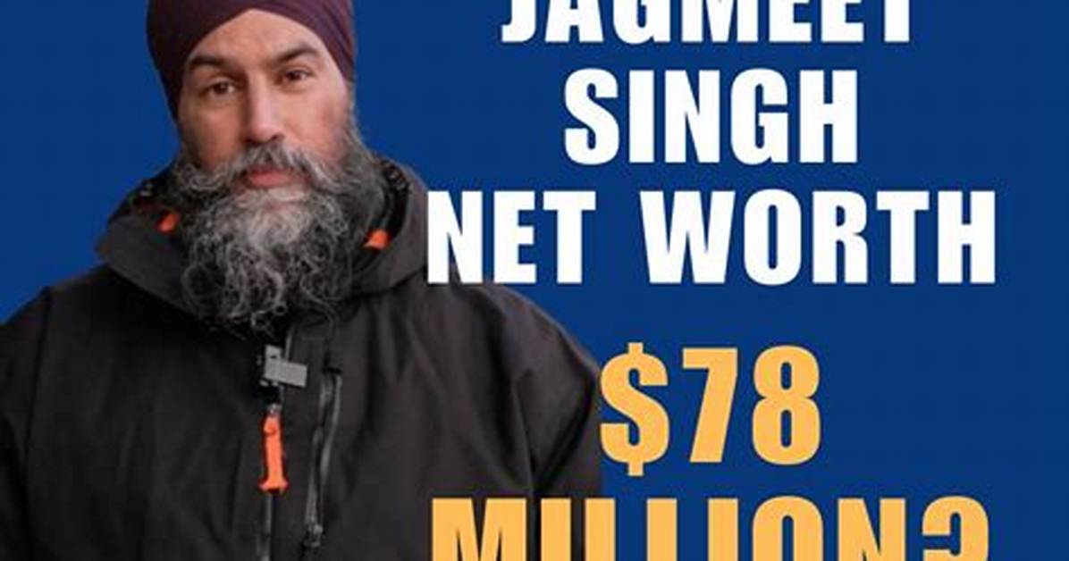 Jagmeet Singh Net Worth: an in-Depth Look at the Financial Standing of Canada's Prominent Politician