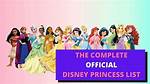 List of All Disney Princesses in Order: a Complete Guide