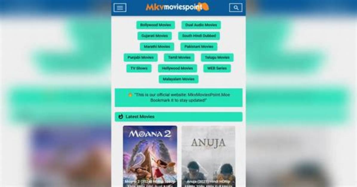 Mkvmoviespoint - All Quality Movies at Your Fingertips