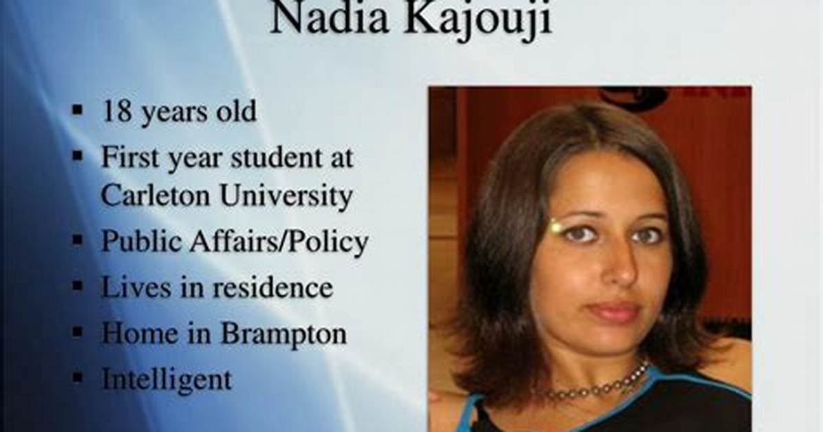 Nadia Kajouji: a Tragic Story of Mental Health and Advocacy
