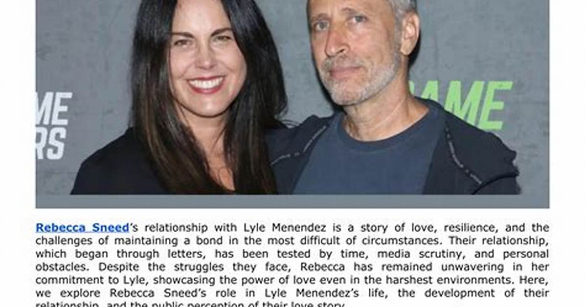 Rebecca Sneed: the Life and Legacy of Lyle's Wife