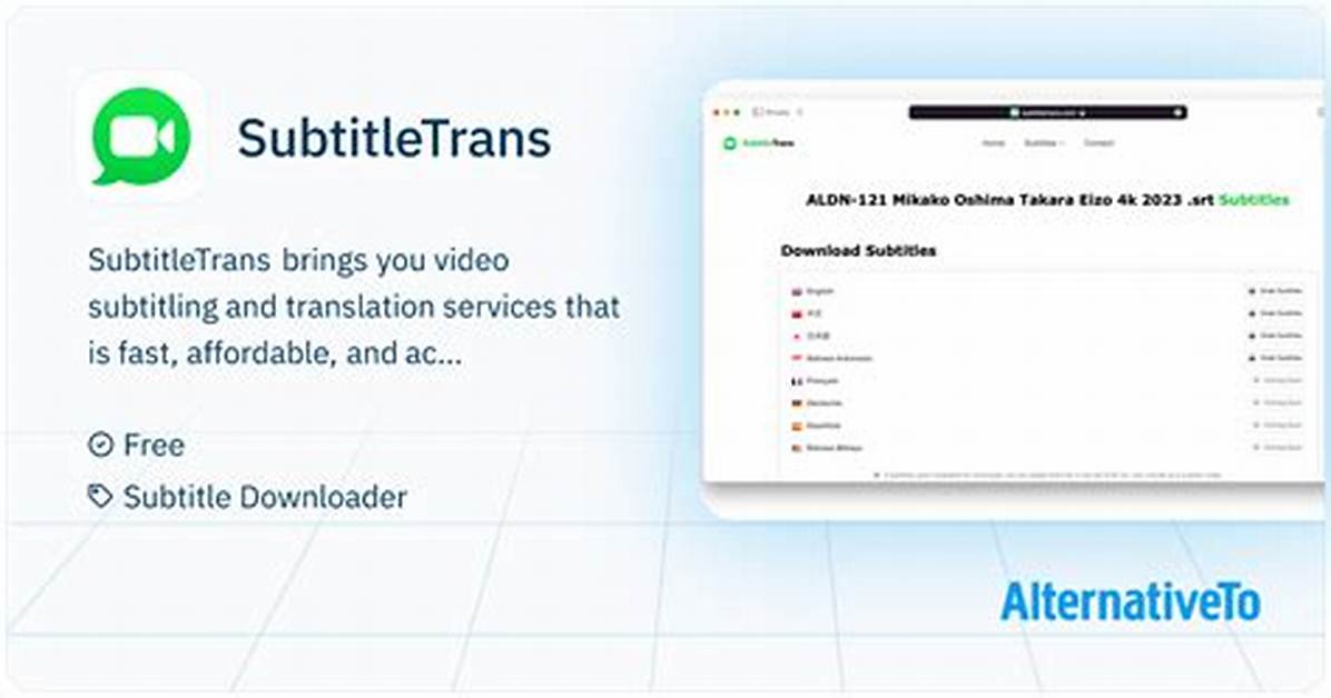 Subtitletrans: Fast, Affordable, Accurate Video Subtitling & Translation Services