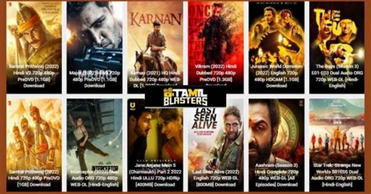 Tamil Blasters Movies: a Journey Through the Exciting World of Tamil Cinema