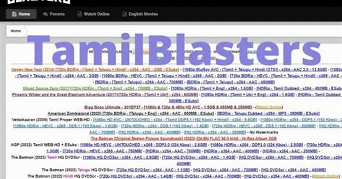 Tamilblasters New Link Today: Your Ultimate Guide to Accessing the Latest Movies