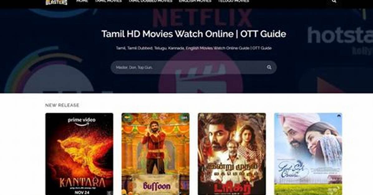 Tamilblasters New: the Ultimate Guide to Tamil Movie Streaming