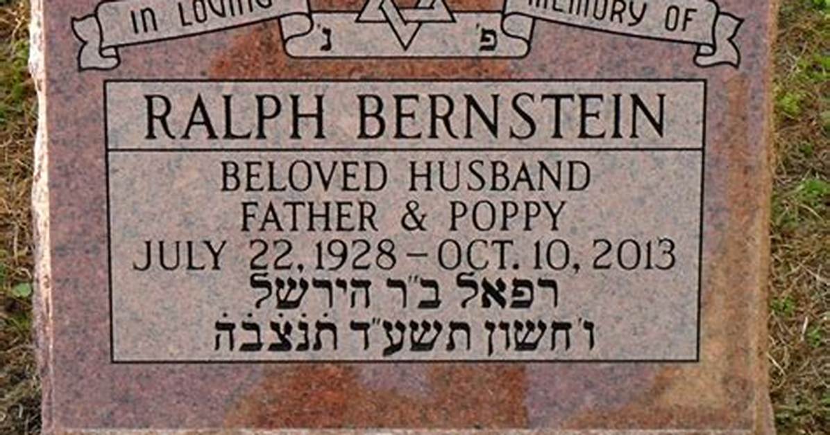 The Life and Legacy of Ralph Bernstein: an Iconic Figure in the Arts