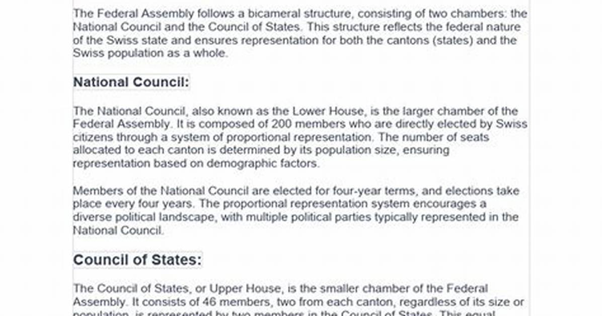 Understanding the National Assembly: Structure, Functions, and Importance